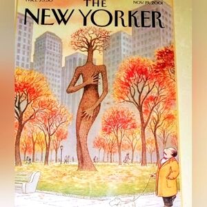 Iconic New Yorker Magazine Framed Lithograph with signature. November 2011.